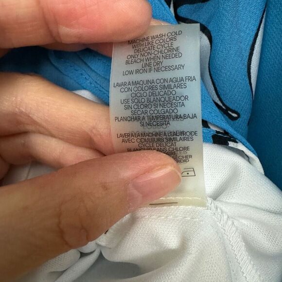 Calvin Klein Floral Printed Chiffon Dress - Size XS - Picture 12 of 14